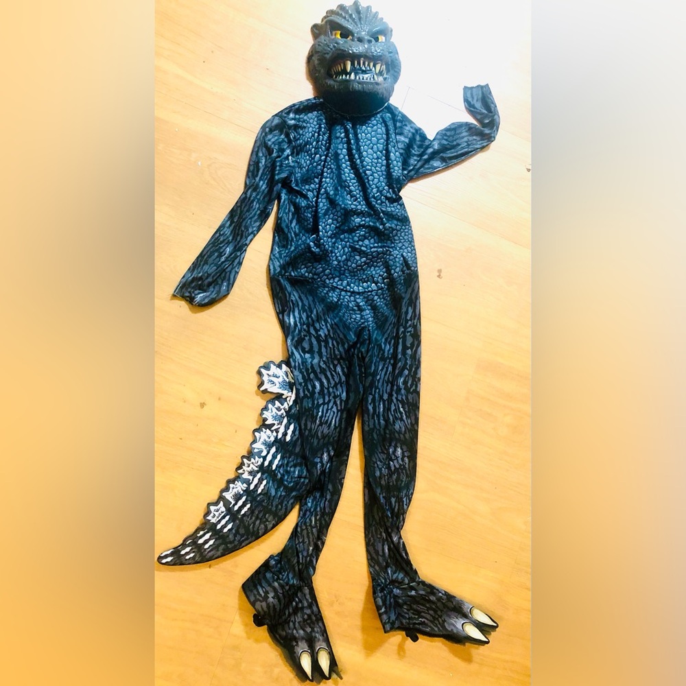 Children's Godzilla Costume - Black and White